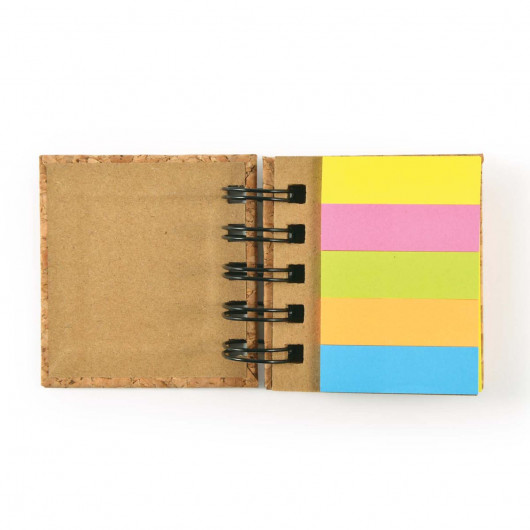 Cork Sticky Note Binders Open